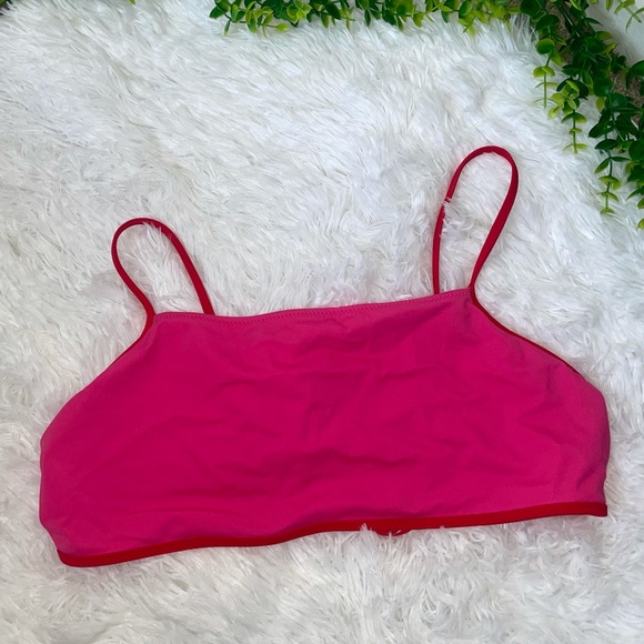 Outdoor Voices Other - Outdoor Voices Pink Strappy Bikini Top